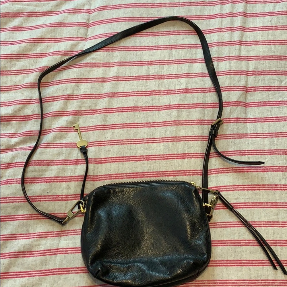 Fossil Black Cross Body Bag